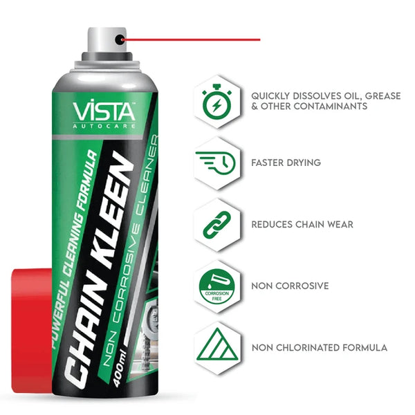 Vista, Vista Chain Kleen, 100ml Chain Kleen, Chain Cleaner, Motorcycle Chain Cleaner, Bike Chain Cleaner, Bicycle Chain Cleaner, Chain Degreaser, Motorcycle Chain Degreaser, Chain Cleaning Liquid, Chain Cleaning Solution, Motorcycle Chain Cleaning, Bike Chain Cleaning, Bicycle Chain Cleaning, Chain Maintenance Product, Motorcycle Maintenance, Bike Maintenance, Grease Remover, Oil Remover, Road Grime Remover, Chain Care Product, Motorcycle Care Products, Automotive Cleaning Products, Bike Care Products, Vehi