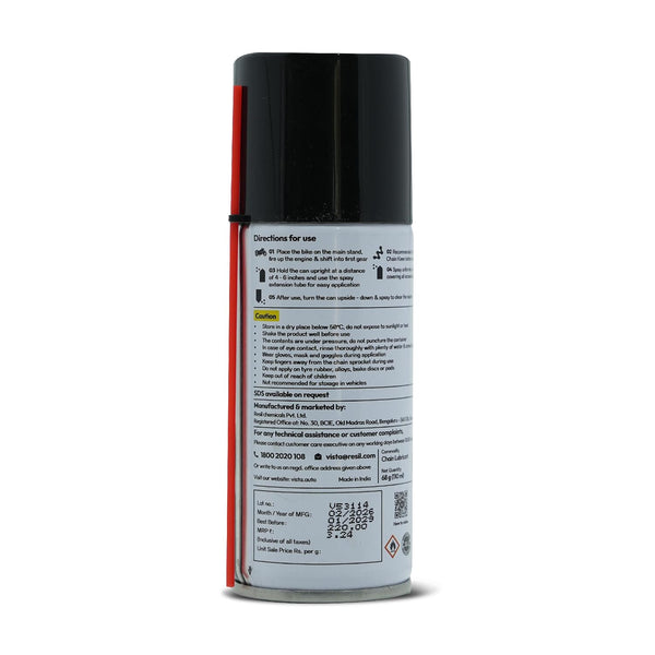 Vista, Vista Chain Lubricant, 500ml Chain Lubricant, Chain Lubricant, Chain Lube, Motorcycle Chain Lubricant, Bike Chain Lubricant, Bicycle Chain Lube, Scooter Chain Lubricant, Two Wheeler Chain Lube, Motorbike Chain Oil, Chain Maintenance Oil, Chain Lubricating Oil, Drive Chain Lubricant, Automotive Chain Lubricant, Mechanical Chain Lubricant, Chain Maintenance Product, Motorcycle Maintenance Product, Bike Maintenance Product, Chain Care Product, Workshop Lubricant, Automotive Lubricant, Vehicle Maintenanc