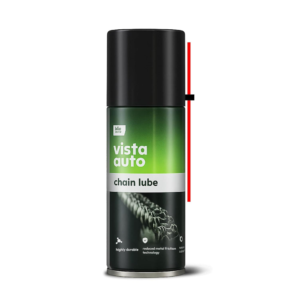 Vista 110ml Chain Lubricant | Chain Lubricating Oil for Motorcycles, Bicycles, Scooters, Two-Wheeler Chains, Mechanical Chains & Regular Maintenance Applications