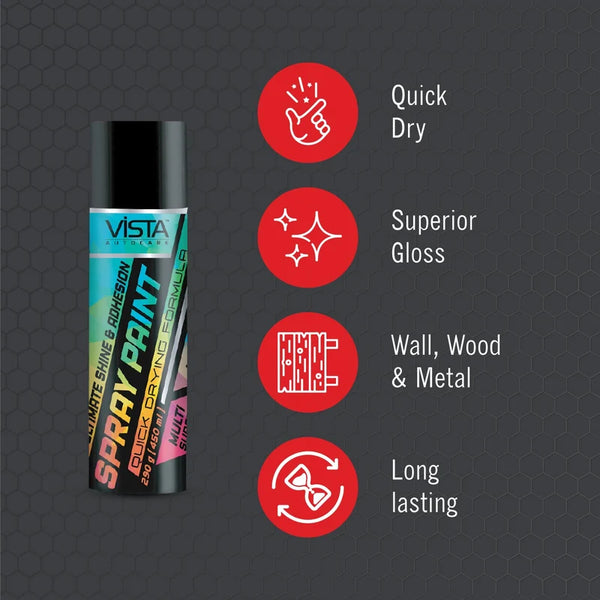Vista, Vista Spray Paint, Glossy Black Spray Paint, 450ml Spray Paint, Black Spray Paint, Glossy Black Paint, Aerosol Spray Paint, Black Aerosol Paint, Metal Spray Paint, Wood Spray Paint, Plastic Spray Paint, Automotive Spray Paint, Car Spray Paint, Auto Touch Up Paint, Machinery Spray Paint, Workshop Spray Paint, DIY Spray Paint, Decorative Spray Paint, Surface Spray Paint, Paint Touch Up Spray, Gloss Finish Paint, Black Paint Spray, Automotive Touch Up Paint, Metal Paint Spray, Equipment Spray Paint, Fur