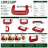 Vomb 3 Inch C-Clamp | Heavy Duty Cast Iron G Clamp for Woodworking & Metalworking