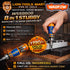 WADFOW WSS8608 8-in-1 stubby ratchet screwdriver set with CR-V interchangeable bits