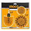 Ingco WCBM0301 Medium Bristle 3Pcs Brush Set