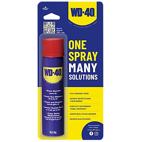 WD-40 63.8g Multi-Use Maintenance Spray with Straw | Rust Remover, Lubricant, Penetrant & Protective Spray