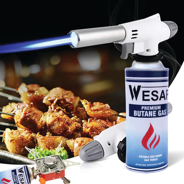 WESAF Premium Butane Gas 225GM | High-Pressure Butane Can Liquefied Gas