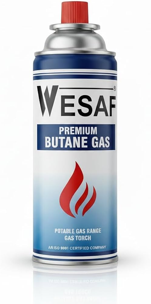 WESAF Premium Butane Gas 225GM | High-Pressure Butane Can Liquefied Gas
