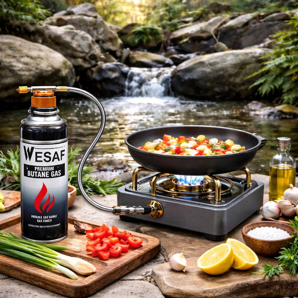 WESAF Premium Butane Gas 225GM | High-Pressure Butane Can Liquefied Gas