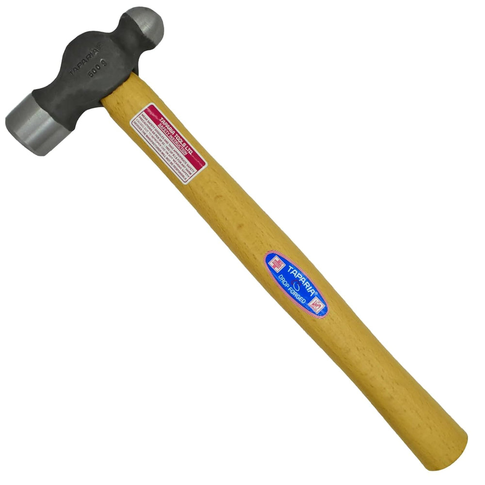 Taparia 500g Ball Pein Hammer with Handle WH 500 B | Professional Machinist Hammer