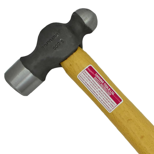 Taparia 500g Ball Pein Hammer with Handle WH 500 B | Professional Machinist Hammer