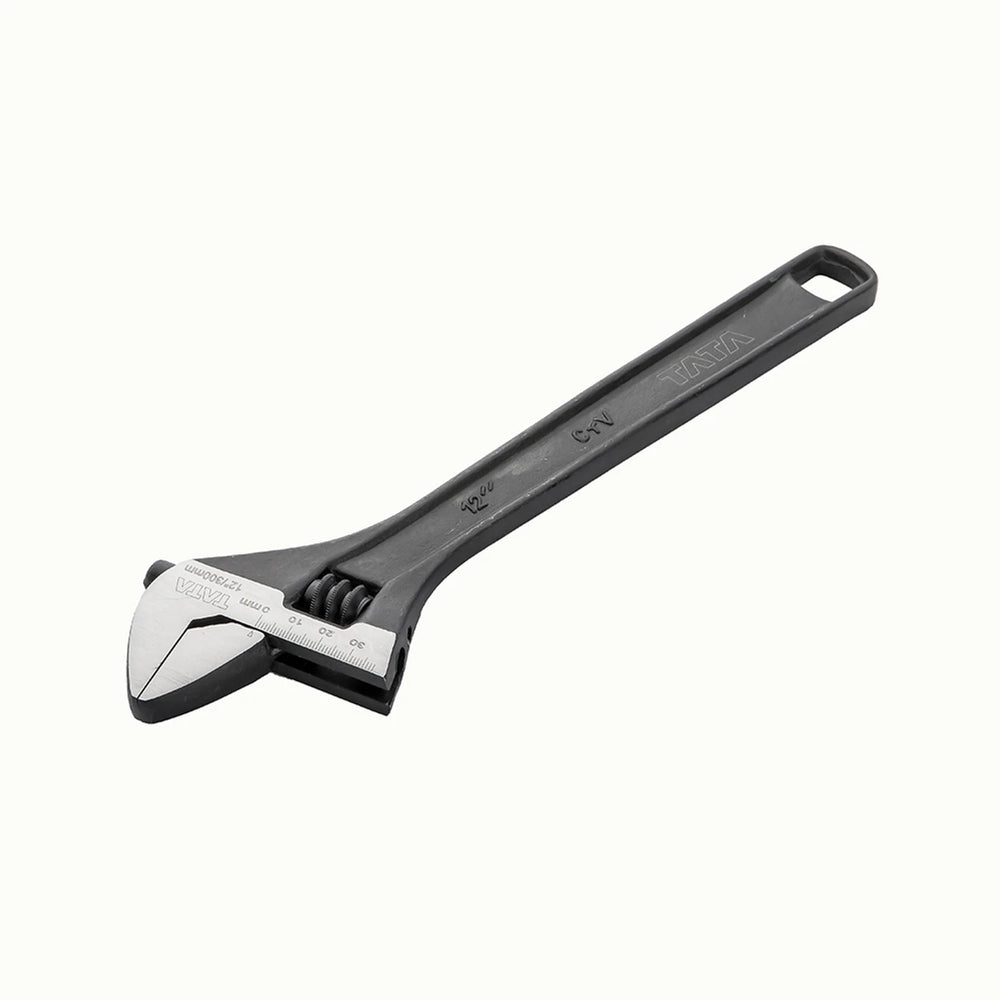 TATA WRAI03 12 Inch Adjustable Wrench | Heavy Duty Adjustable Spanner | Professional Adjustable Jaw Wrench