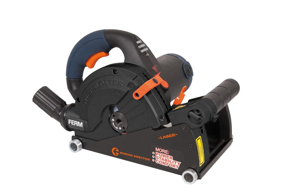 Ferm WSM1008 Wall Slotters 150mm 1600W with 2 Blades | Laser Guide