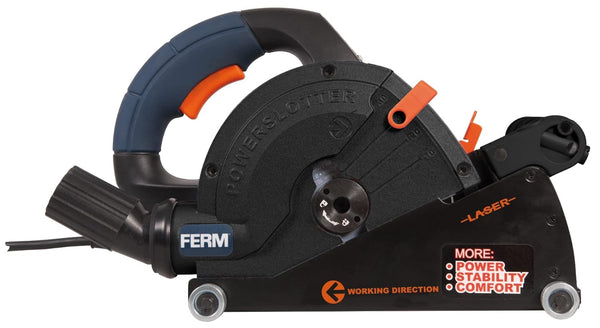 Ferm WSM1008 Wall Slotters 150mm 1600W with 2 Blades | Laser Guide
