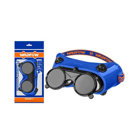 Wadfow 11DIN Welding Goggles WSG3811 | Flip-Up Welding Safety Eye Protection with Flexible PVC Body, Indirect Ventilation & Clear Inner Lens for Welding, Cutting & Fabrication