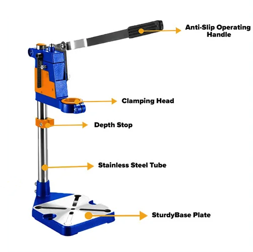 Wadfow, Wadfow WADS1509, WADS1509, Drill Machine Stand, Drill Stand, Drill Press Stand, Drill Holder Stand, Aluminium Drill Stand, 43mm Drill Stand, 60mm Drill Stand, Adjustable Drill Stand, Drill Machine Holder, Portable Drill Stand, Hand Drill Stand, Drilling Stand, Workshop Drill Stand, Power Tool Stand, Drill Press Holder, Precision Drilling Stand, Wadfow Tools, Drill Stand for Workshop, Drill Machine Accessories