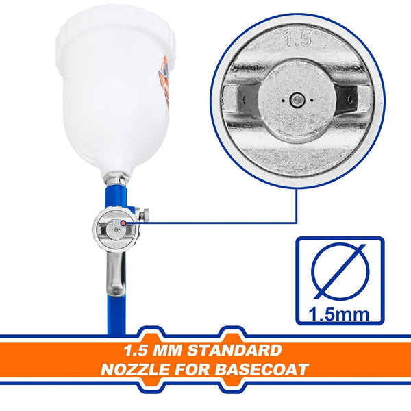 Wadfow, Wadfow WGA1506, WGA1506, Paint Spray Gun, Air Spray Gun, HVLP Spray Gun, 1.4mm Spray Gun, 600cc Spray Gun, 600ml Paint Spray Gun, Pneumatic Spray Gun, Gravity Feed Spray Gun, HVLP Paint Sprayer, Automotive Paint Spray Gun, Car Painting Spray Gun, Furniture Spray Gun, Wood Paint Spray Gun, Metal Painting Spray Gun, Finishing Spray Gun, Industrial Spray Gun, Air Compressor Spray Gun, Professional Paint Spray Gun, Workshop Spray Gun