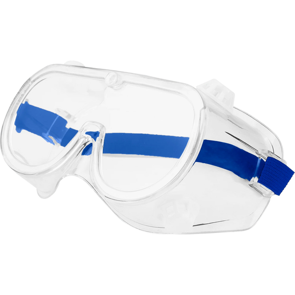 Wadfow White Safety Goggles with Elastic Headband WSG2801 | Anti-Impact Protective Glasses