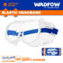 Wadfow White Safety Goggles with Elastic Headband WSG2801 | Anti-Impact Protective Glasses