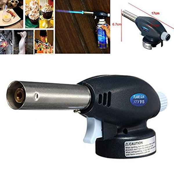 Weldcraft Mapp Torch with Auto Ignition NS444 | Cyclone Butane Flame Gun | Professional Gas Torch for Brazing, Soldering & Heating