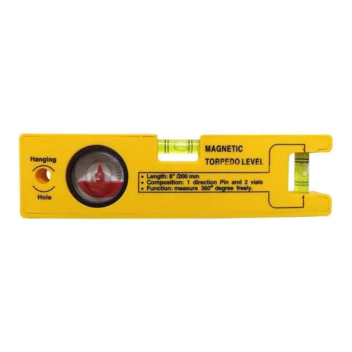 Yorker Magnetic Torpedo Spirit Level 8Inch/200mm