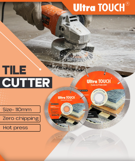 Ultra Touch 4Inch Zero Chipping Tile Cutting Disc | Premium Smooth Cut Diamond Blade