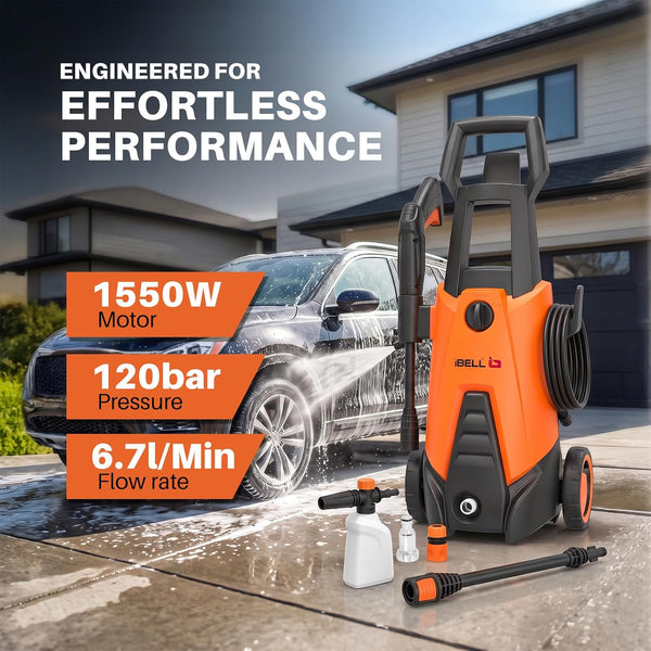 iBELL Wind-66 black and orange high-pressure car washer