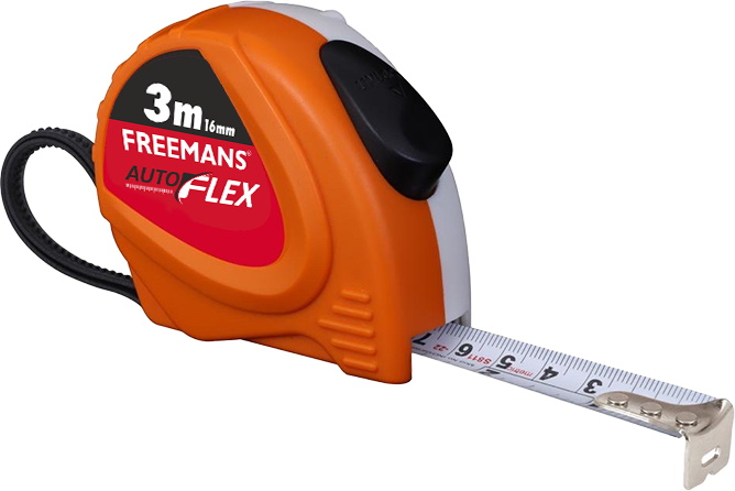 Freemans Autoflex 3M/16mm Measuring Tape for Multi Purpose