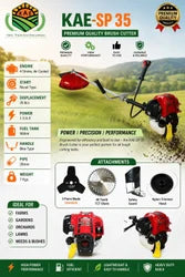 Ralli Wolf RBC-4S (SP) 4-Stroke Petrol Brush Cutter – 35.8cc, 0.85kW Side Pack