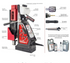 Ralli Wolf Commando 75 Professional Magnetic Core Drilling Machine 1800W, 75mm Drilling Capacity, 2-Speed Variable and Reversible Operation, MT3 Spindle and 18500N Magnetic Adhesion