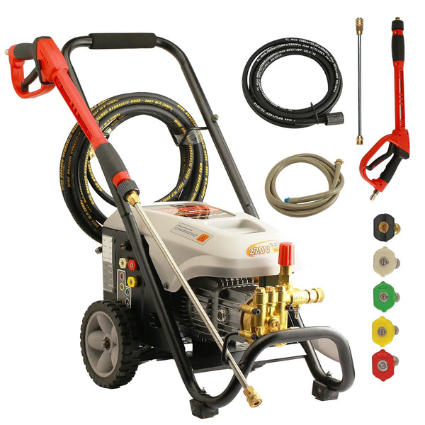 iBELL Jumbo 900 Plus Heavy Duty High Pressure Washer 2900W Induction Motor, 180 Bar Pressure, 8.6 L/Min Flow Rate with Wheeled Frame for Commercial Cleaning