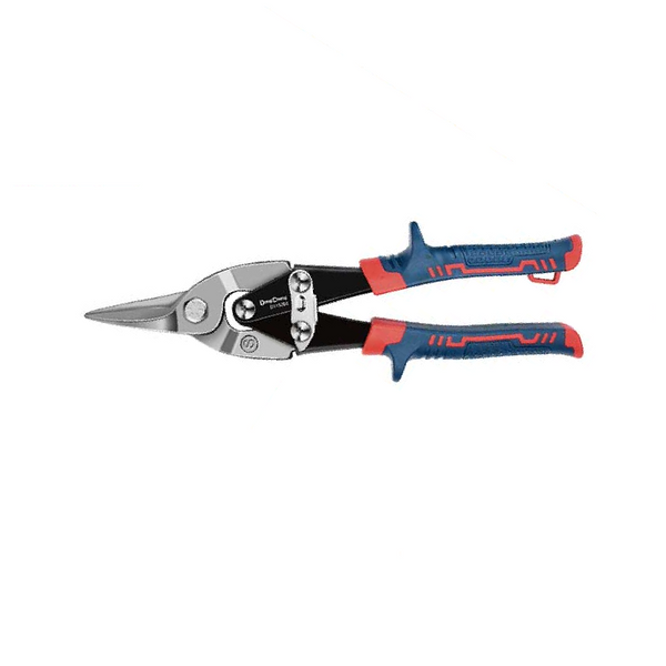DongCheng HD115202 250mm (10 Inch) Straight-Cut CR-V Aviation Snip for Sheet Metal Cutting, HVAC Ductwork, Metal Fabrication and Maintenance Work