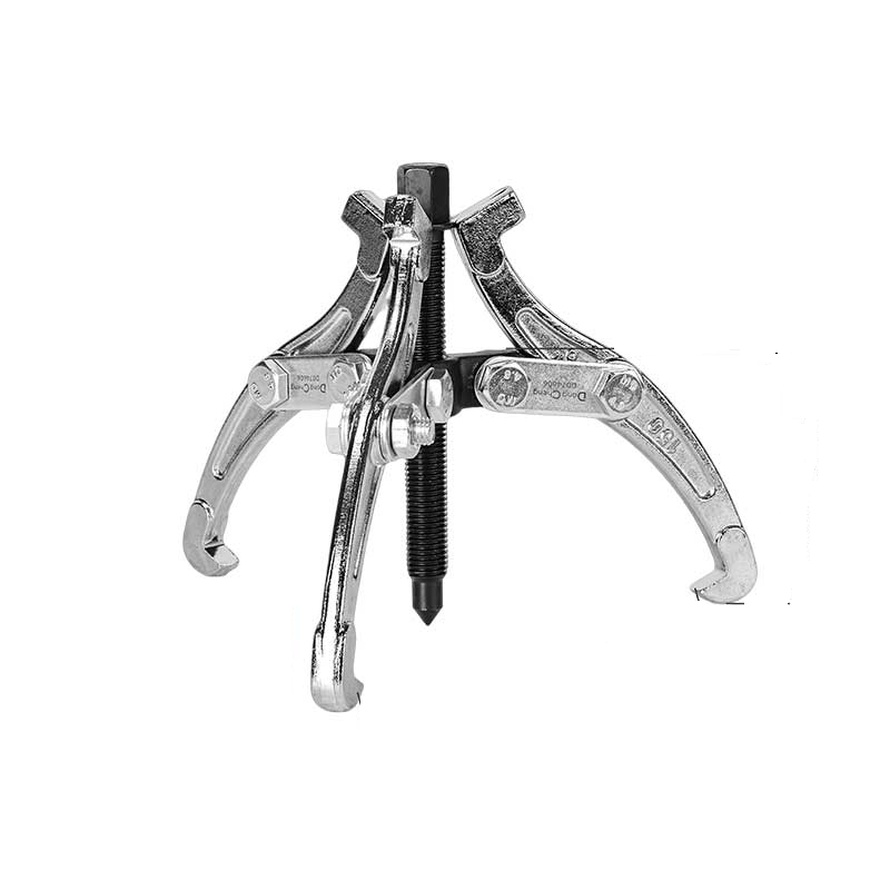 DONGCHENG 8" Three Jaws Puller, 4000 kg, 45# Steel, Chrome-Plated (HD074608)-=An 8" three-jaw puller with 4000 kg of force for larger bearings, gears, and hubs.