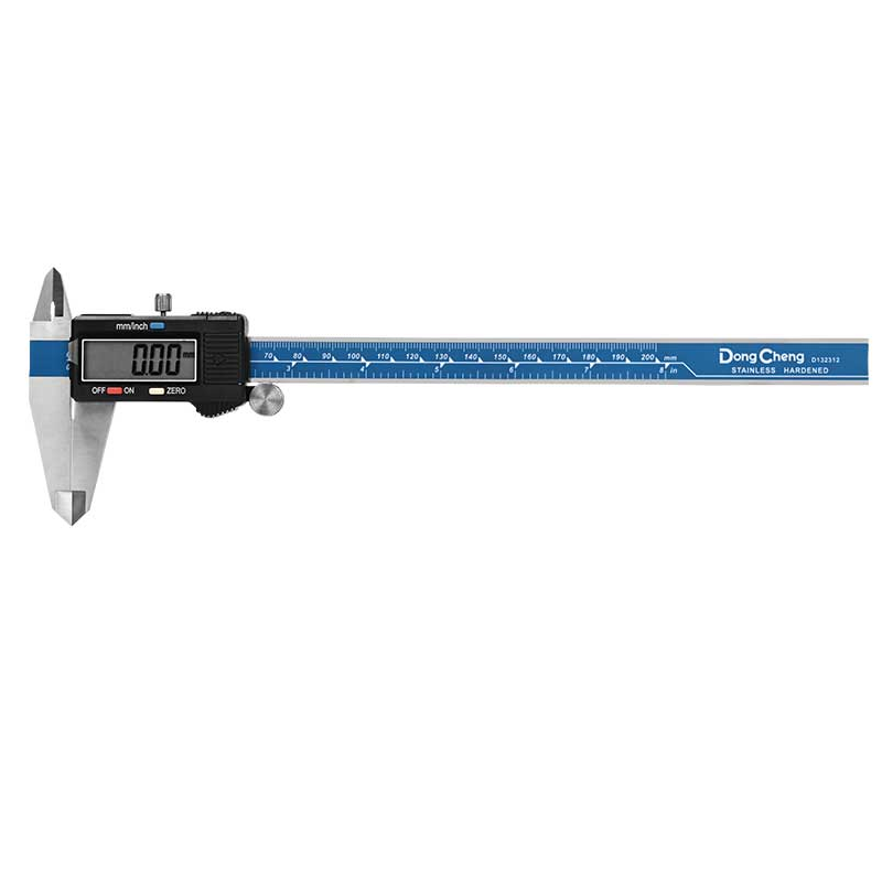 DONGCHENG 0-150 mm Plastic Digital Caliper, 0.1 mm, Metric/Inch (HD132304)-A light 0-150 mm digital caliper with a nylon ruler body and instant metric/inch conversion.