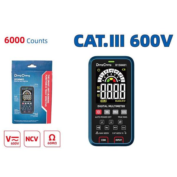 DONGCHENG HD150401 true RMS digital multimeter 6000 counts