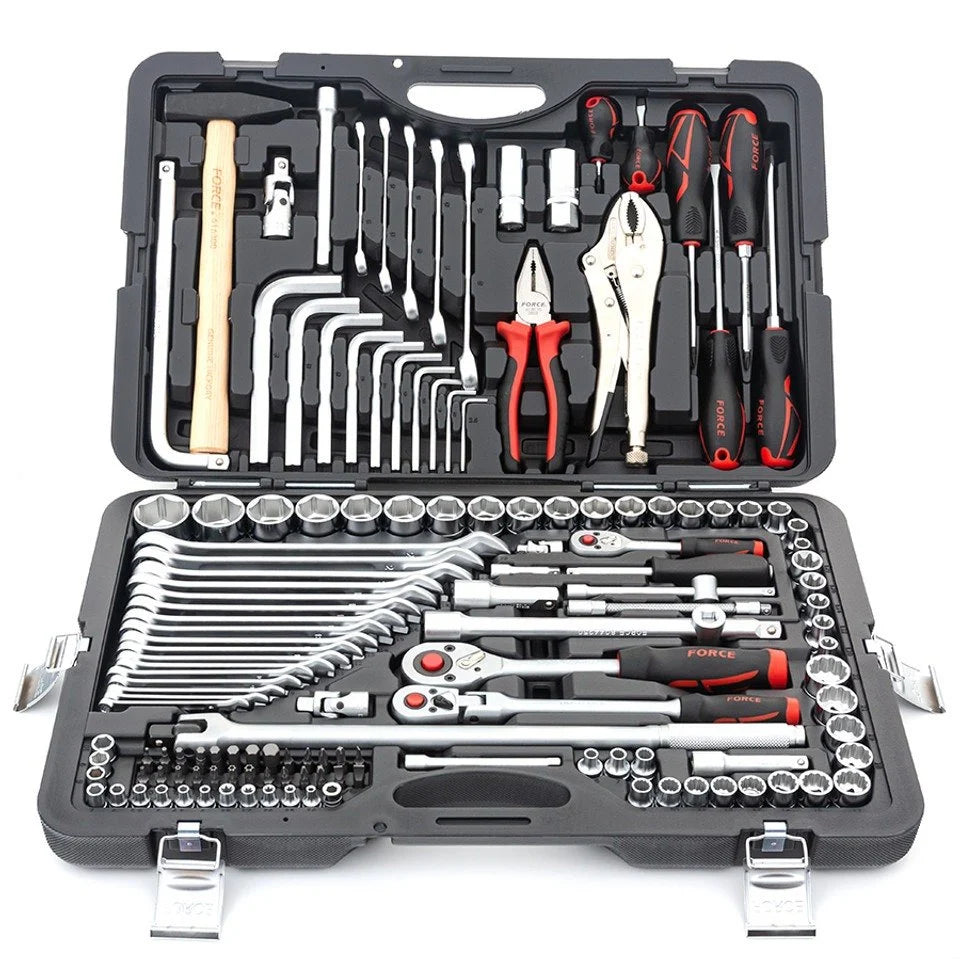 Force 41421 Professional 142-Piece Combination Tool Set (1/4", 3/8" & 1/2" Drive)