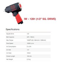 Ralli Wolf IW-1281 composite impact wrench — 1/2