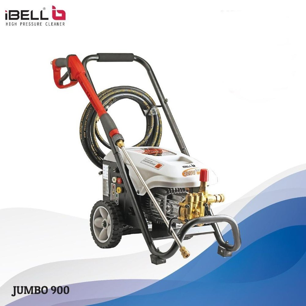 iBELL Jumbo 900 Plus Heavy Duty High Pressure Washer 2900W Induction Motor, 180 Bar Pressure, 8.6 L/Min Flow Rate with Wheeled Frame for Commercial Cleaning