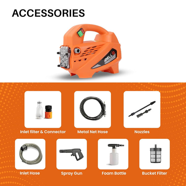 iBELL Micro Jet orange self-suction high-pressure washer