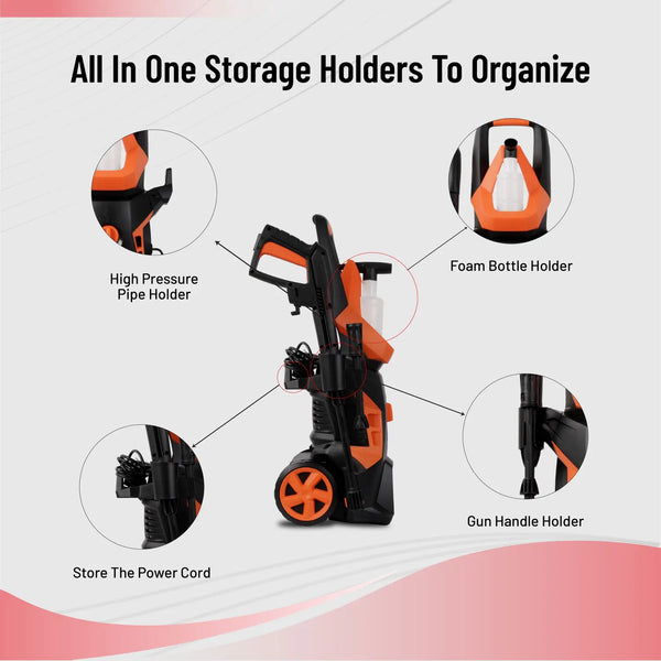 iBELL Wind 55 high-pressure washer with foam producer