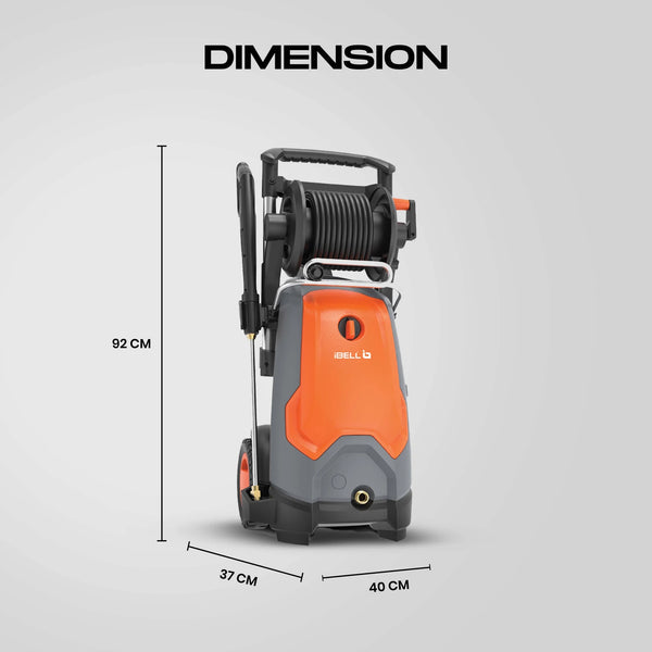 iBELL WIND330 Pro Max 3300W Ultra High Pressure Washer, 220 Bar, 8m Hose, 8.6 L/Min Flow Rate, Copper Winding, Commercial Cleaning Machine