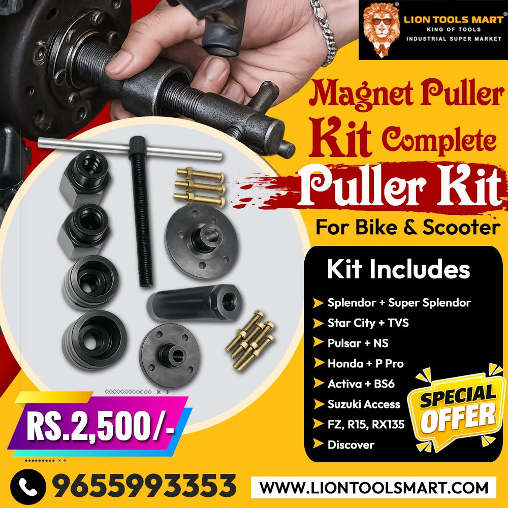 Magnet Puller Kit Complete Puller Kit for Bike & Scooter