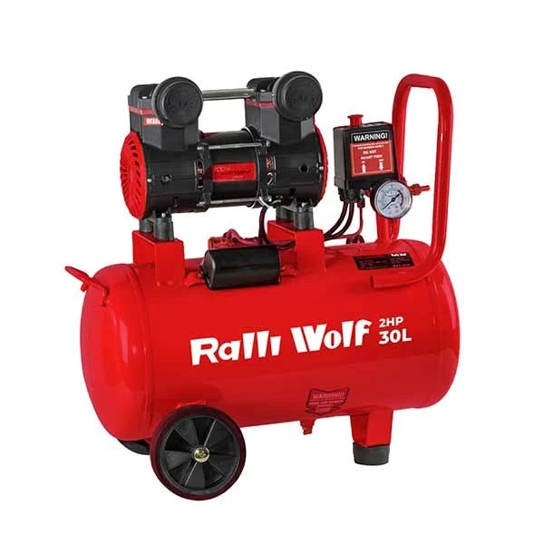 Ralli Wolf RC30-OI 30L Oil-Free Air Compressor | 2HP 1500W Motor | 8 Bar 115 PSI | 167 LPM Capacity | Portable Industrial Air Compressor