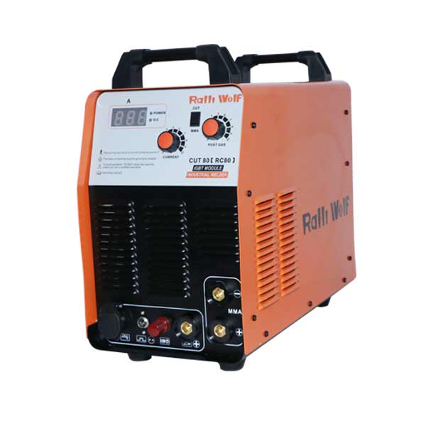 Ralli Wolf RC80 CUT80 80A IGBT Air Plasma Cutting Machine with Pilot Arc Technology, CNC Interface and 250A MMA Welding Facility – 415V 3-Phase
