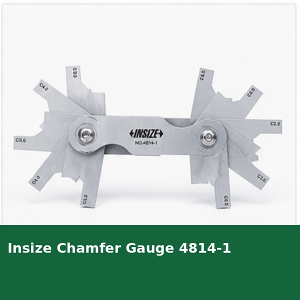 Insize Chamfer Gauge 4814-1 | Precision Angle & Chamfer Measuring Tool