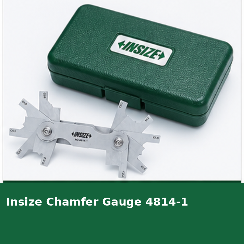 Insize Chamfer Gauge 4814-1 | Precision Angle & Chamfer Measuring Tool