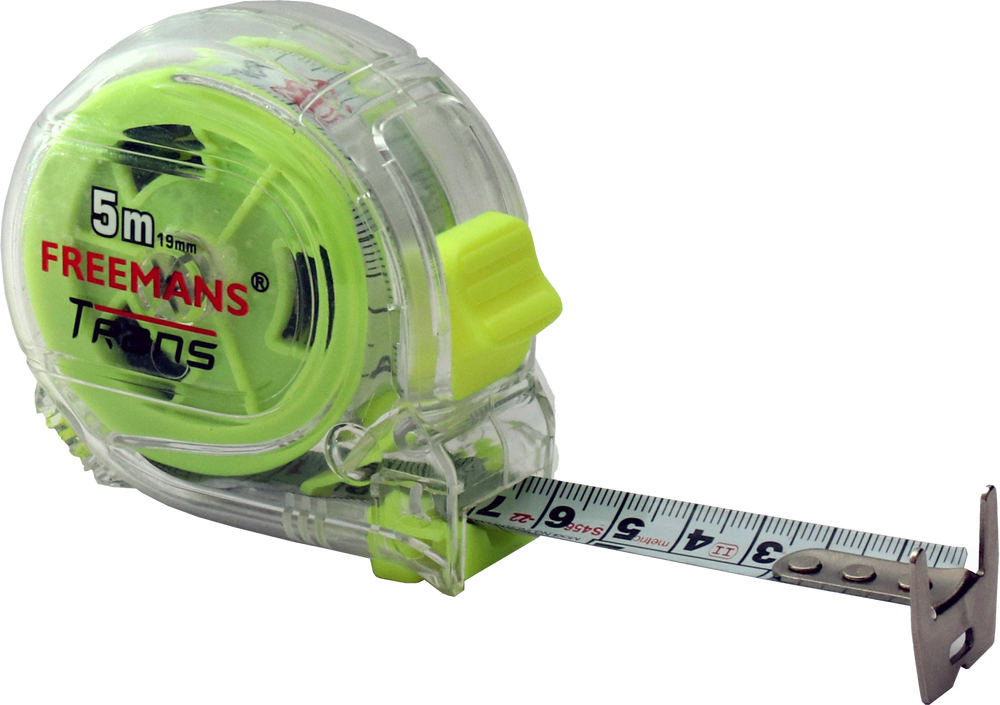 Freemans Transparent 5M/19mm Measuring Tape for Multi Purpose