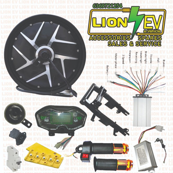 lion ev spares, lion ev accessories and spares, electronic vehicle, electric vehicle spares, electric vehicle parts, electric vehicle accessories, electric vehicle, electric cycle components, electric bike components, 1000w Hub Motor With Full Kit, 10 Inch Hub Motor Full Kit.