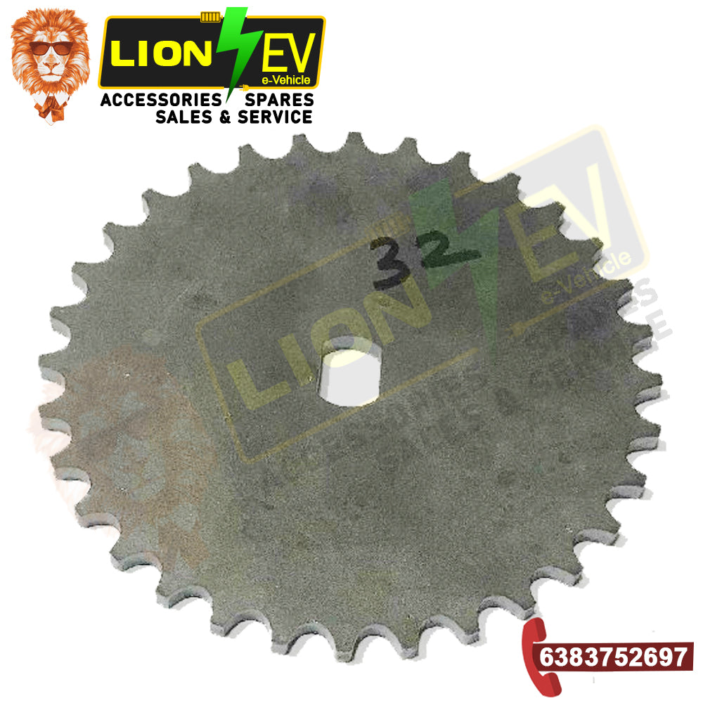 LION EV 32 TEETH MOTORS CHAIN SPROCKET WHEEL