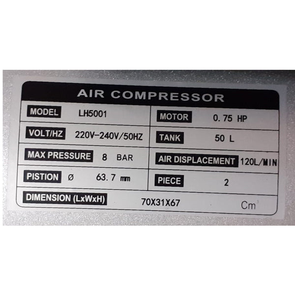 NIKO KOCH+ 50 LTR OIL AIR COMPRESSOR