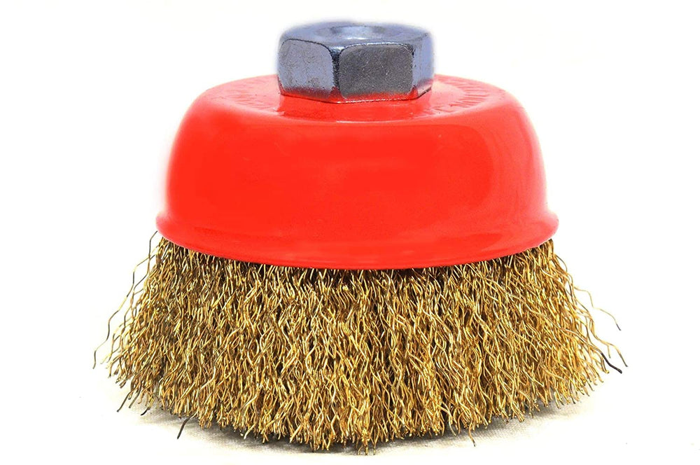 JON BHANDARI WIRE CUP BRUSH 12MM CRIMPED WITH SHANK