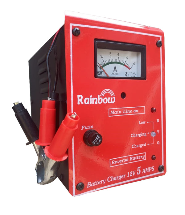 RAINBOW BATTERY CHARGER 5 AMP 12V